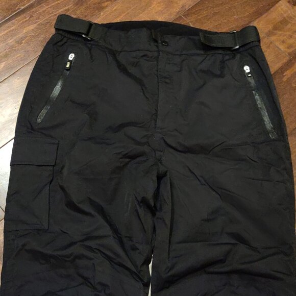 Lands End Men's Insulated Snow Ski Pants With Gaiters Black SIZE 38 T - Picture 8 of 8
